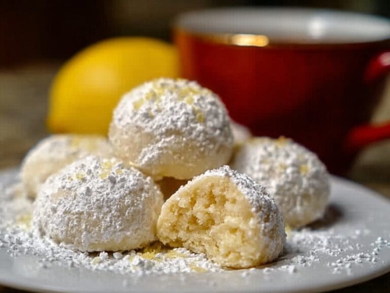 Lemon Cream Snowball Cookies - Coffee Recipes