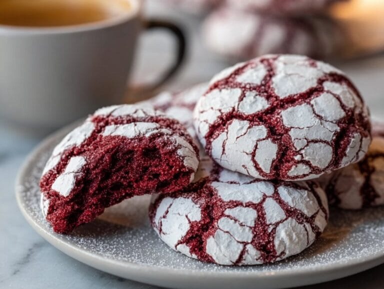 Red Velvet Crinkle Cookies - Coffee Recipes
