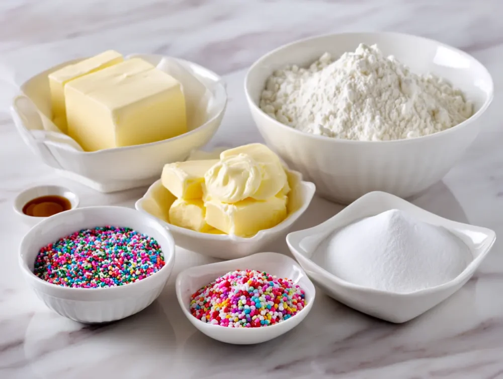 Christmas Butter Cookies ingredients