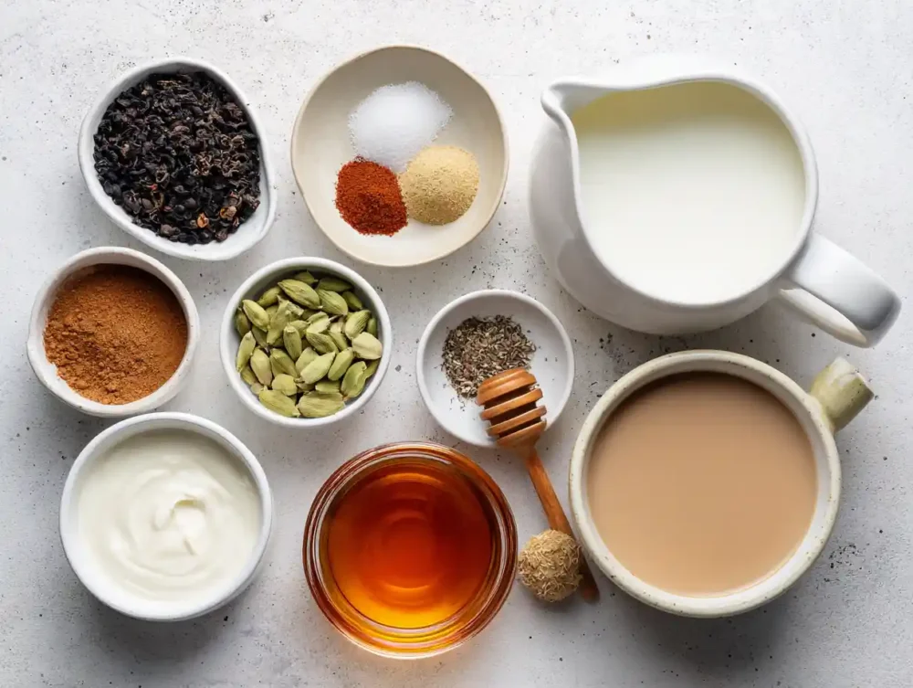 Christmas Chai Latte ingredients