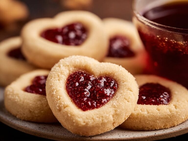 Jam Heart Cookies - Coffee Recipes