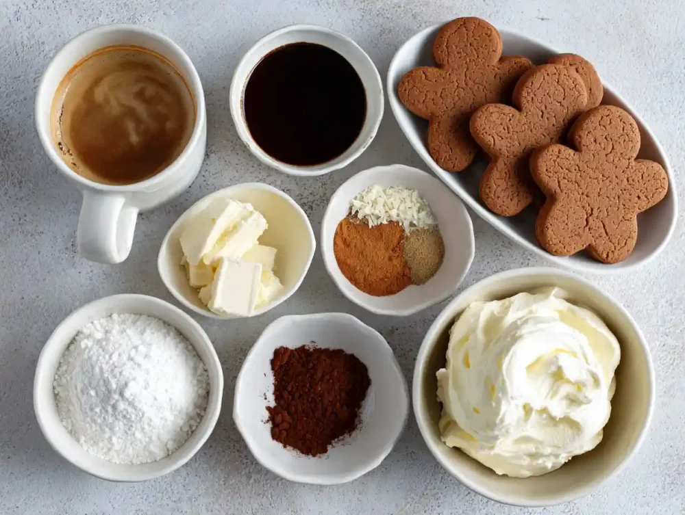 Gingerbread Tiramisu ingredients