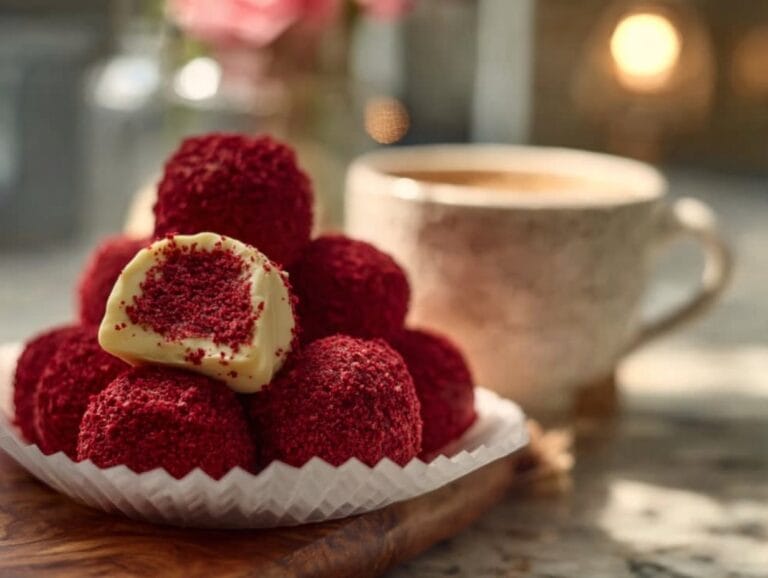Valentine’s Day Red Velvet Truffles - Coffee Recipes