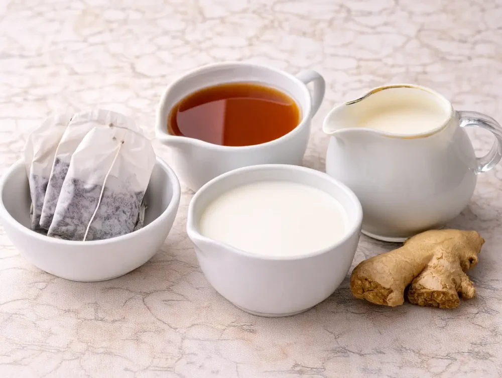 Iced Gingerbread Chai Tea Latte ingredients