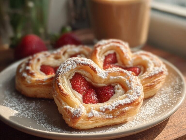 Strawberry Puff Pastry Danishes - Coffee Recipes