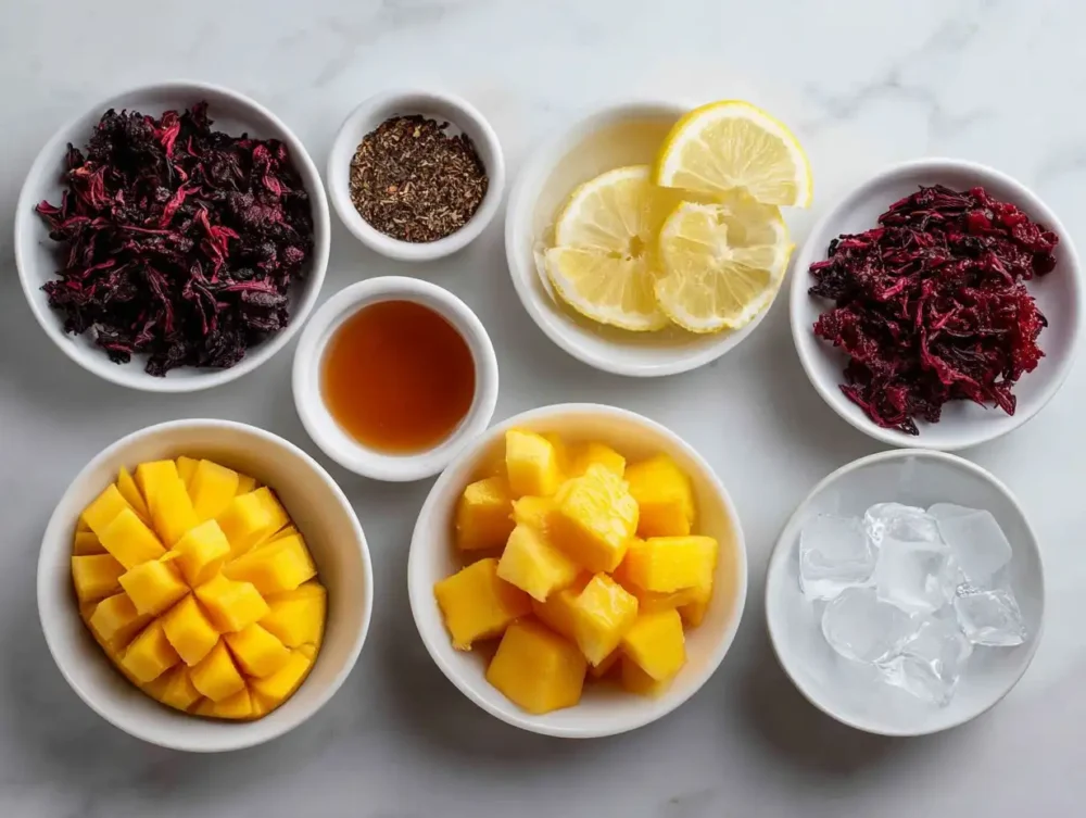 Mango Hibiscus Iced Tea ingredients