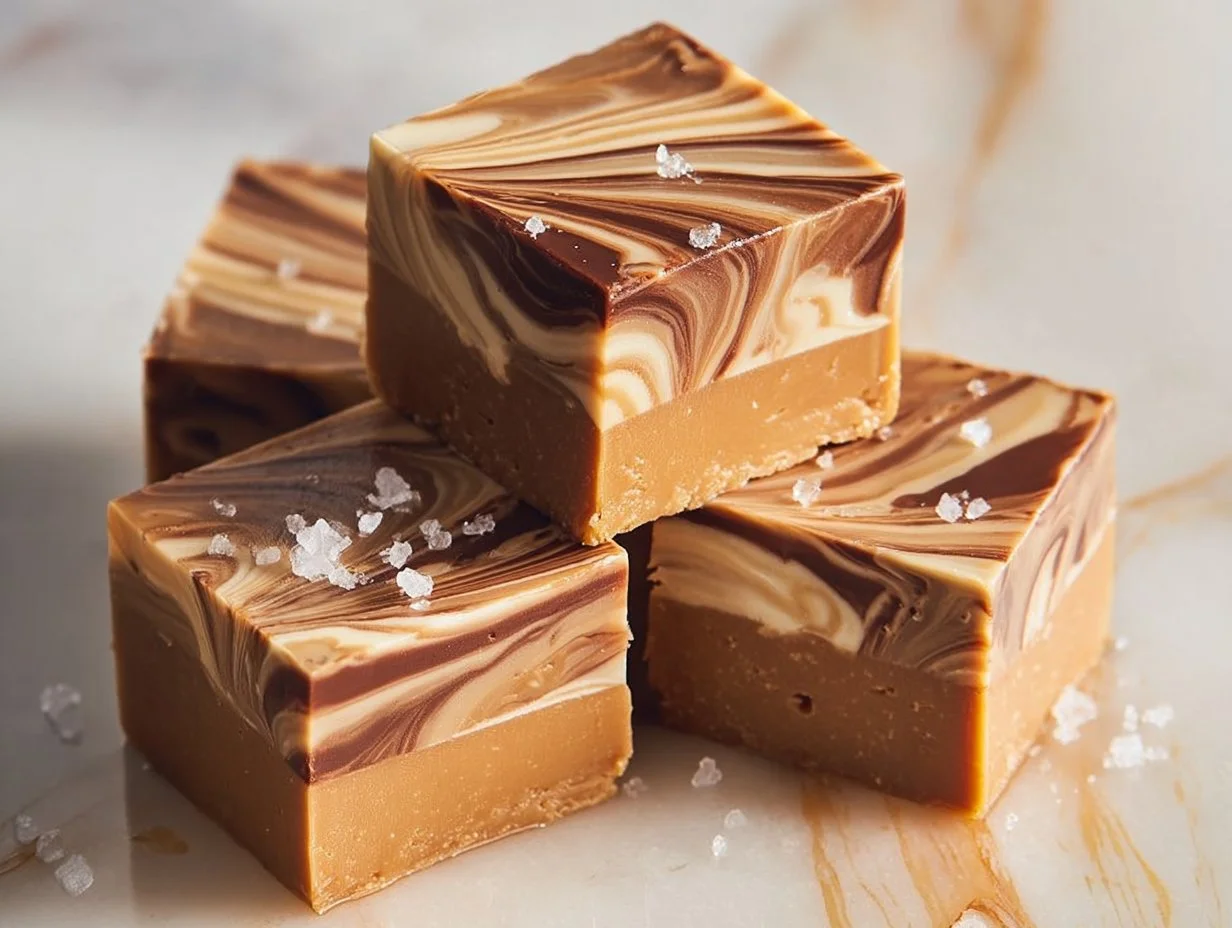 Delicious Caramel Coffee Fudge with a rich caramel and coffee flavor mix