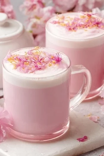 Cherry Blossom Latte - Coffee Recipes
