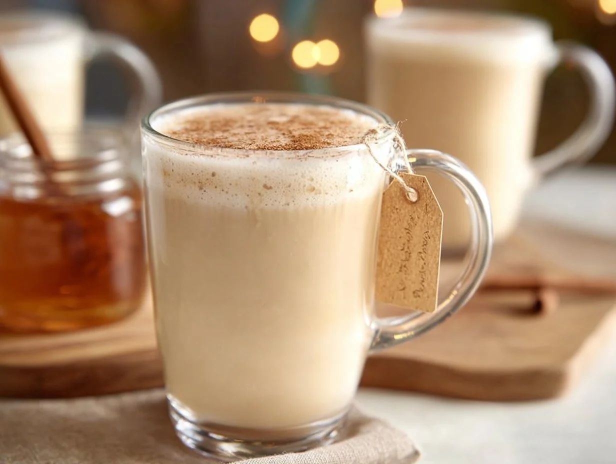 Earl Grey tea latte with vanilla, also known as London Fog, in a cozy setting.