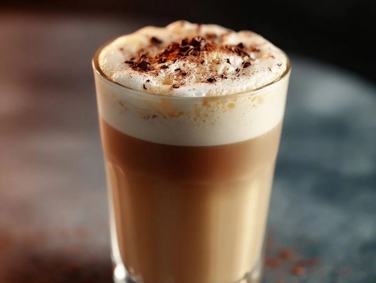 A steaming cup of London Fog Tea Latte with frothy milk and a hint of vanilla.