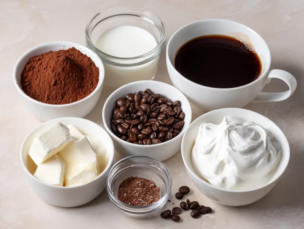 mocha iced coffee ingredients
