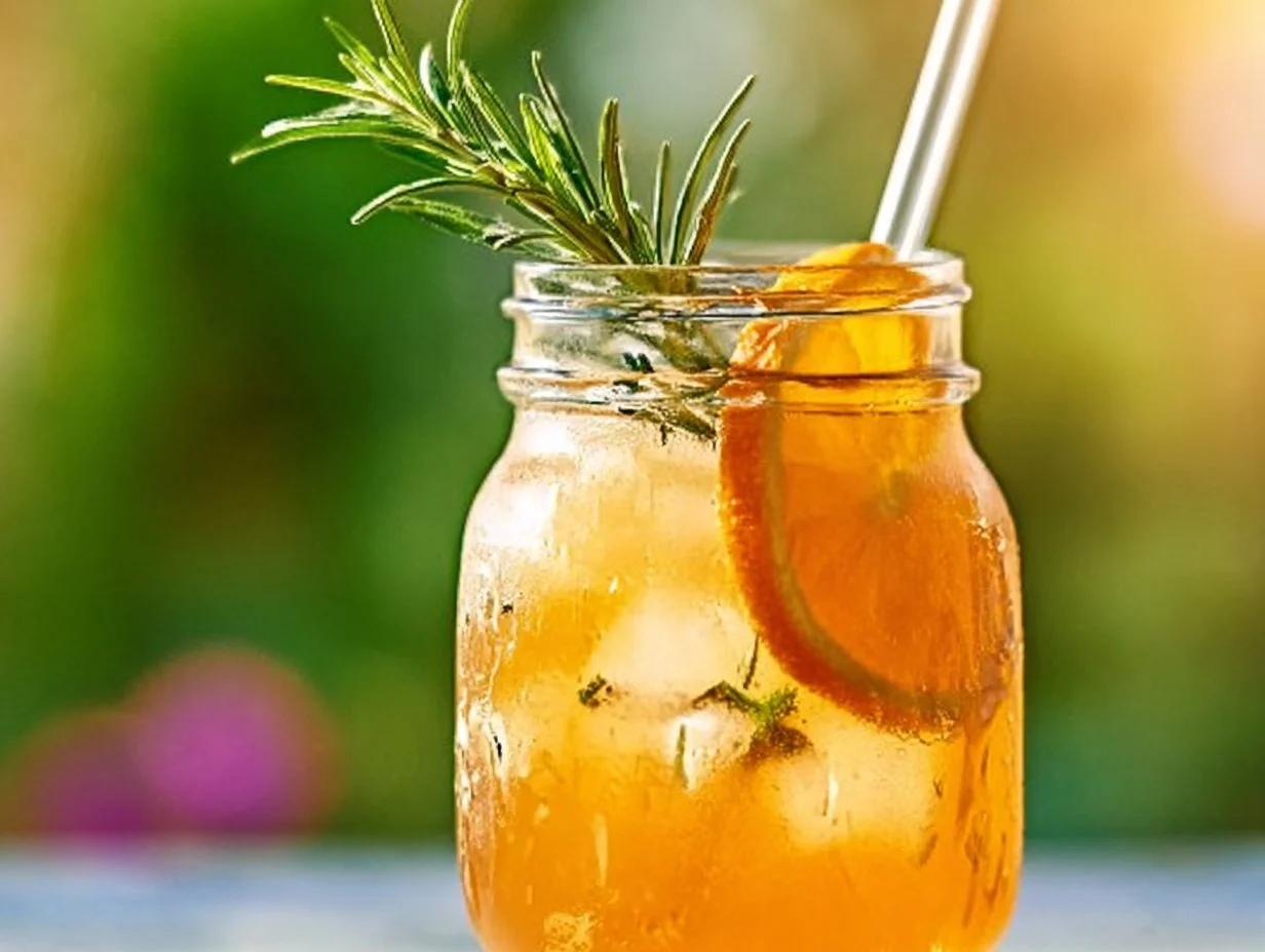 Orange Rosemary Iced Tea: Refreshingly Unique and Citrusy Delight