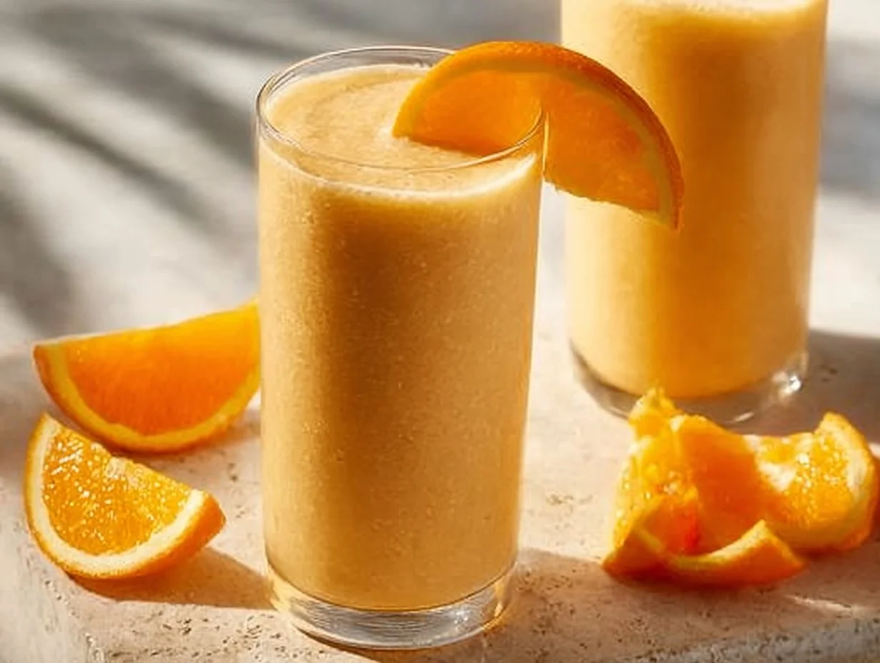 Variety of colorful smoothies in glasses on a wooden table