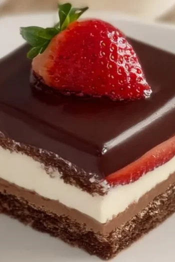 Strawberry Chocolate Ombre Cake - Coffee Recipes