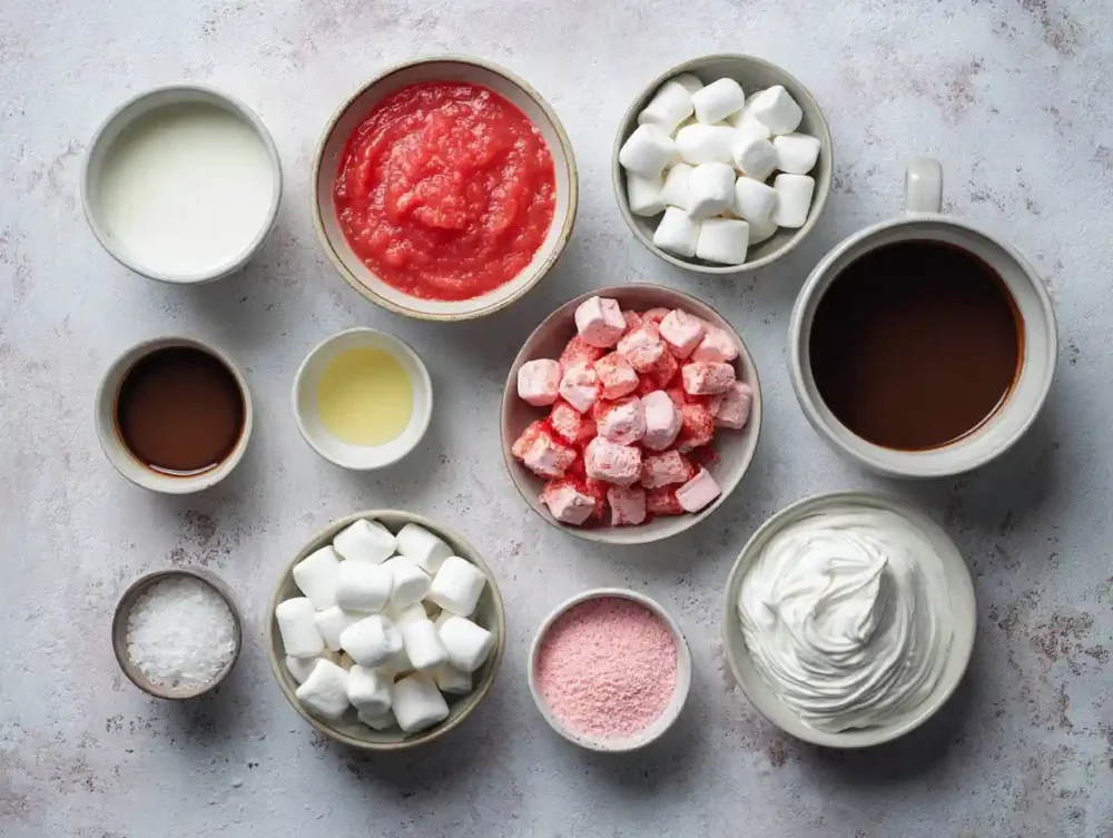 strawberry hot chocolate ingredients