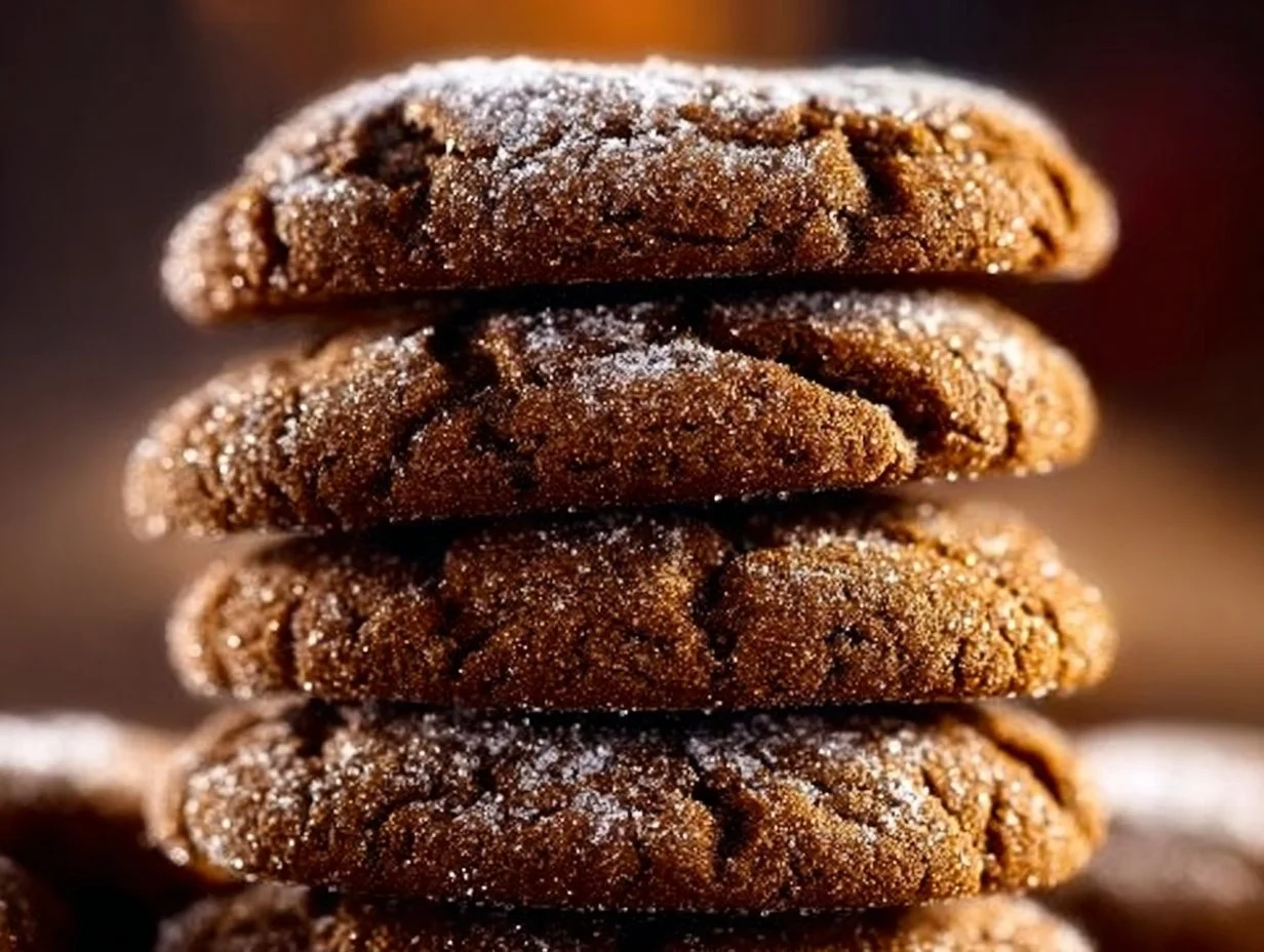 Super soft molasses cookies with a chewy texture and rich flavor.