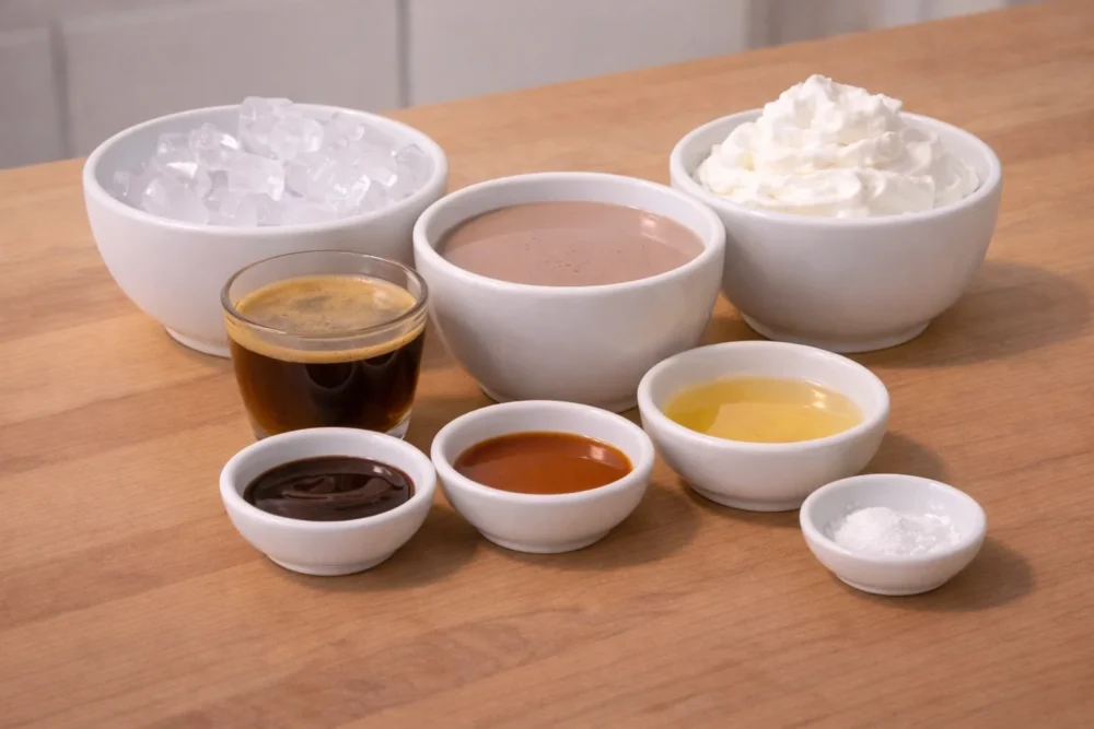 Dutch Bros-inspired coffee treat ingredients