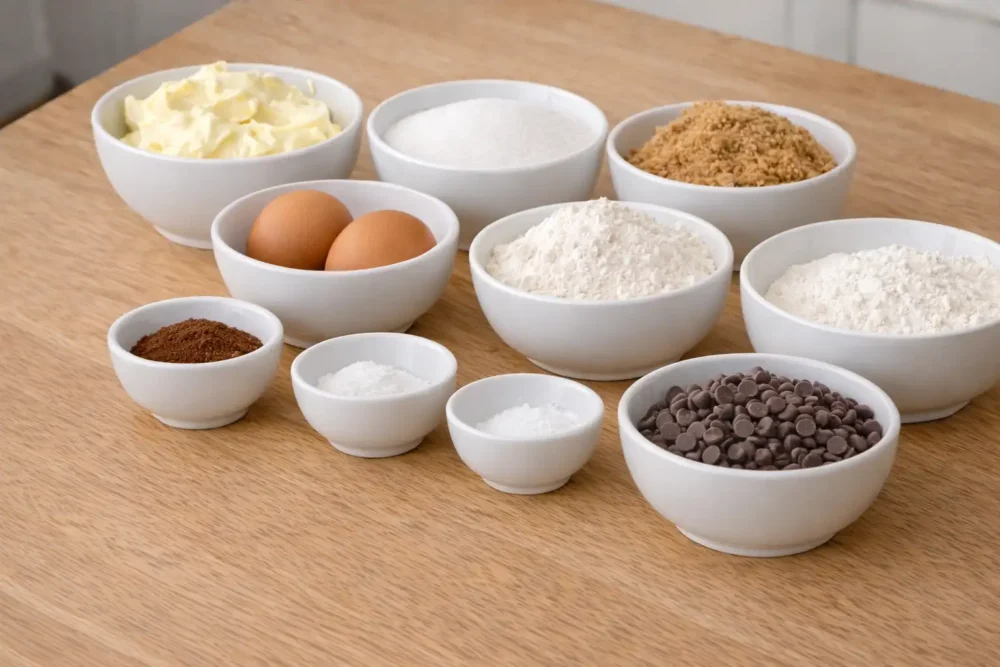 Espresso Chocolate Chip Cookies ingredients