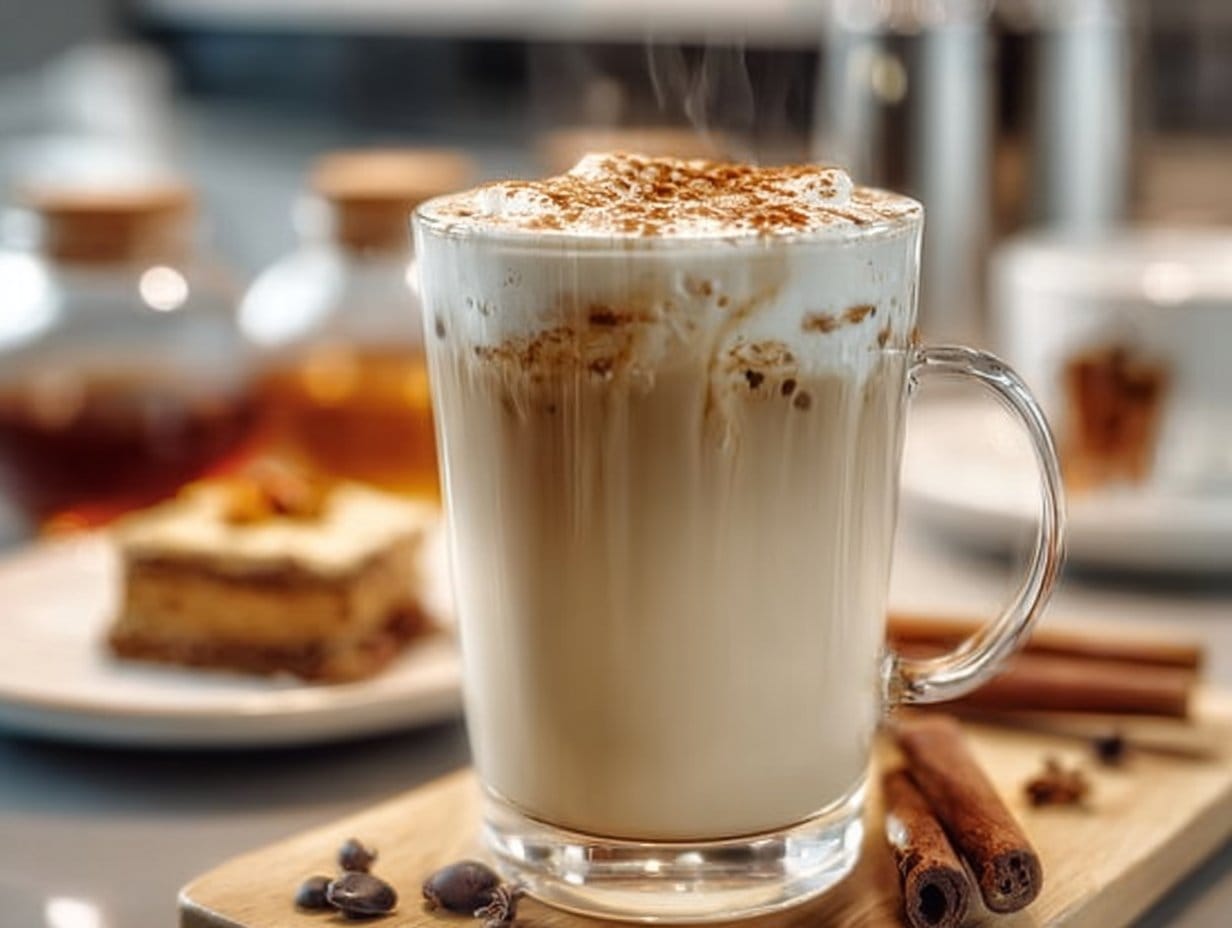 Vanilla Cinnamon Milk Tea: A deliciously comforting drink perfect for cozy afternoons or special gatherings!