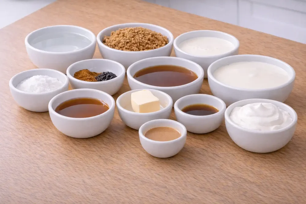 French Toast Latte ingredients