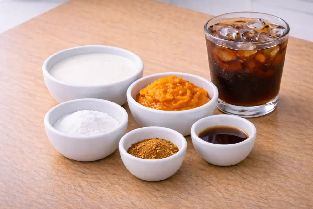Pumpkin Cold Foam ingredients