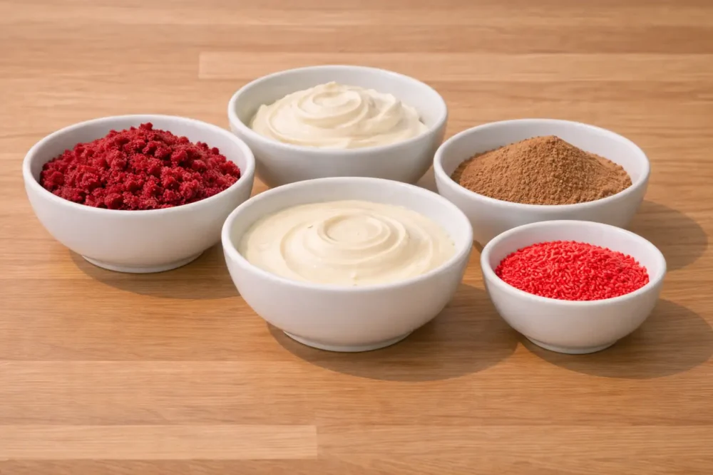 Valentine’s Day Red Velvet Truffles ingredients