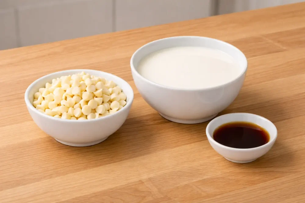 White Chocolate Mocha Sauce ingredients