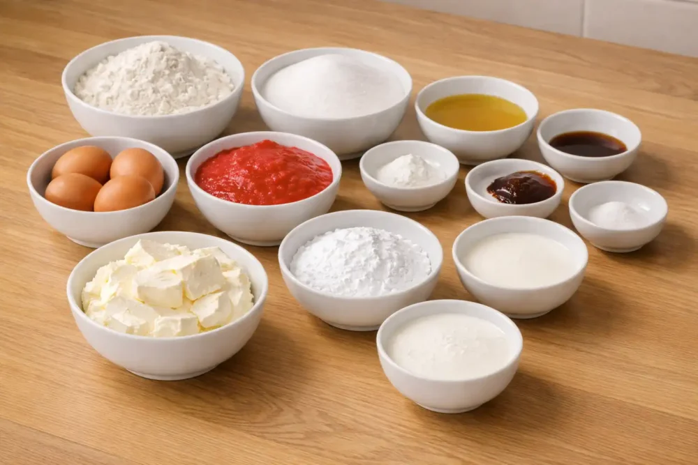 Strawberry Roll Cake ingredients