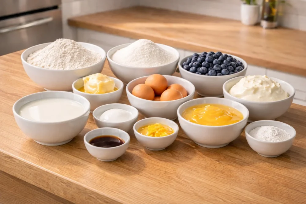 lemon blueberry cake