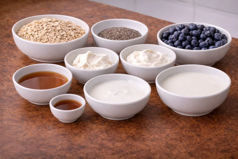 Blueberry Cheesecake Overnight Oats