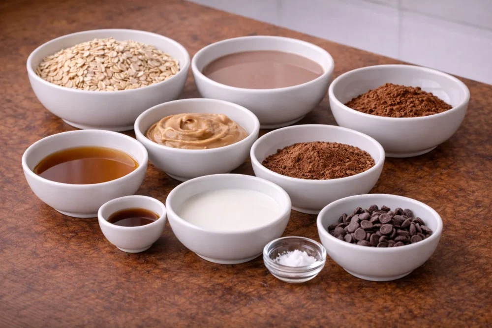 Chocolate Peanut Butter Overnight Oats