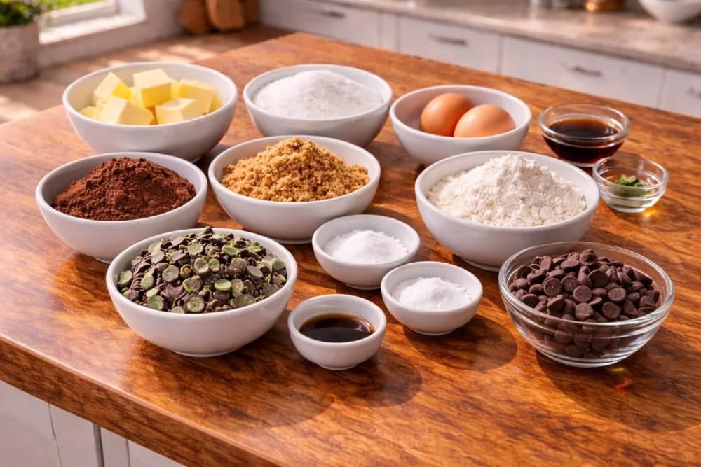 chocolate mint cookies