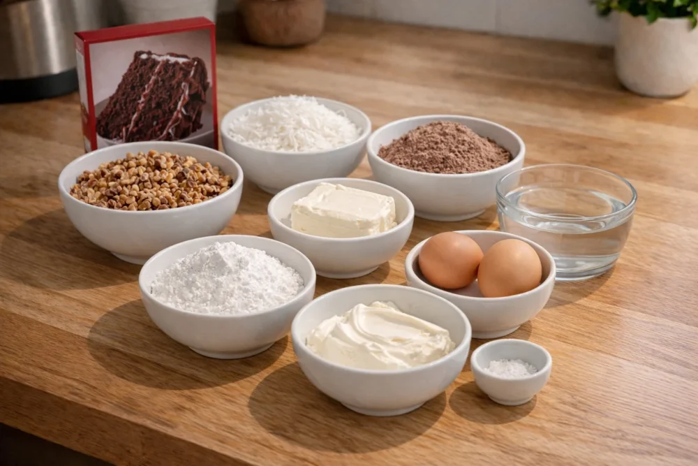 Earthquake Cake ingredients