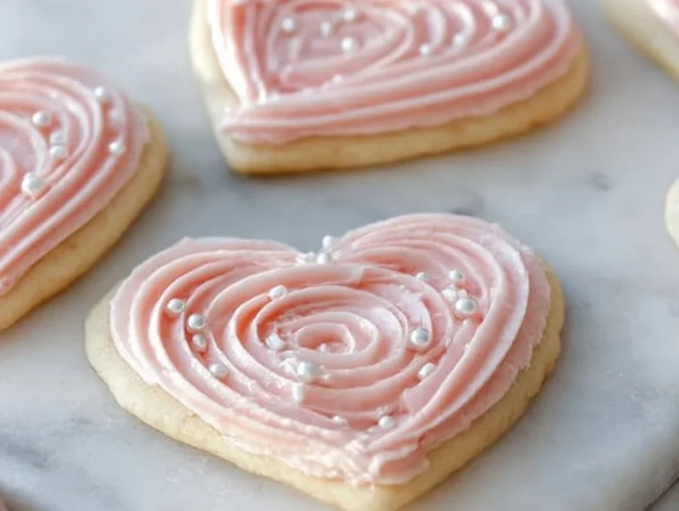 Elegant sour cream sugar cookies on a plate, perfect for any celebration.