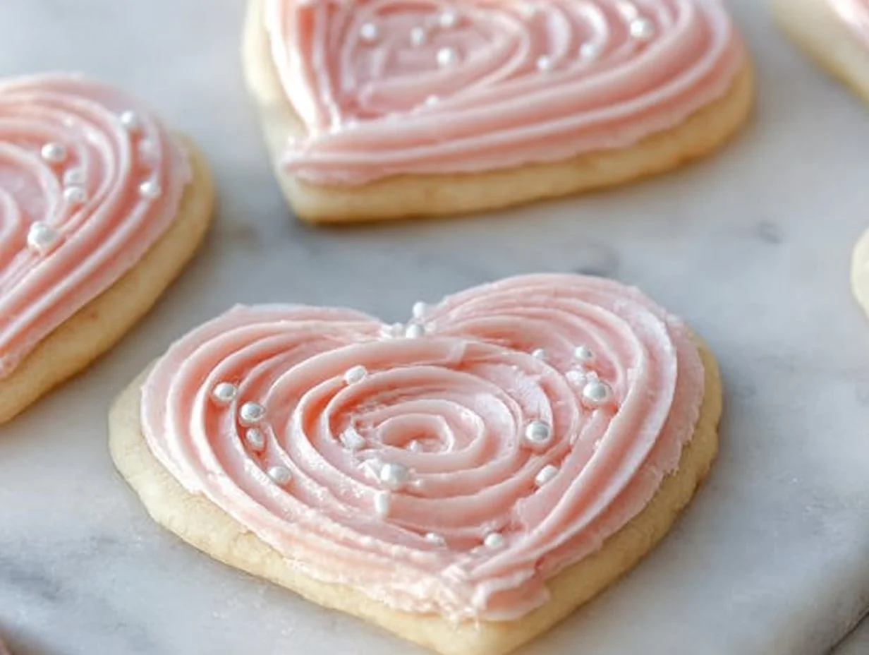Elegant sour cream sugar cookies on a plate, perfect for any celebration.