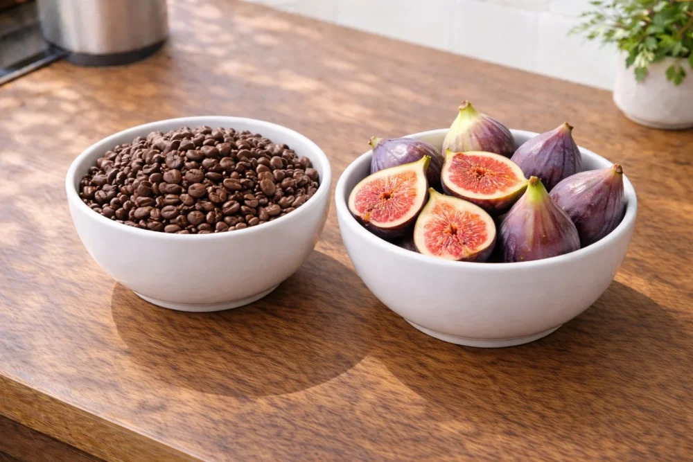 English Coffee with Roasted Figs