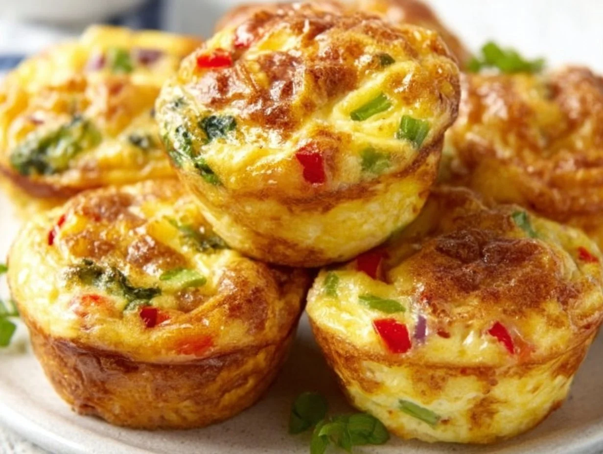 Healthy egg muffins fresh out of the oven, perfect for breakfast.
