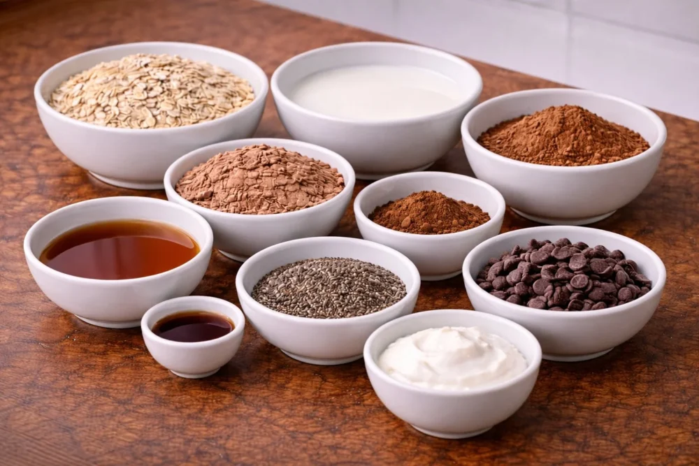 High Protein Chocolate Overnight Oats