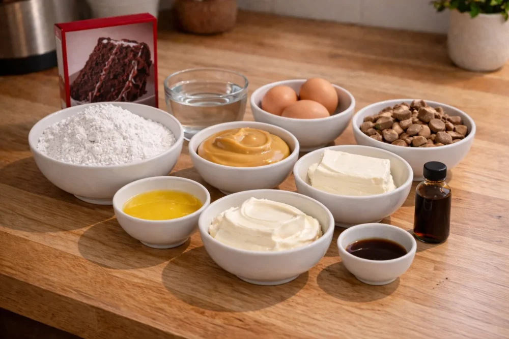 Reese's Peanut Butter Earthquake Cake