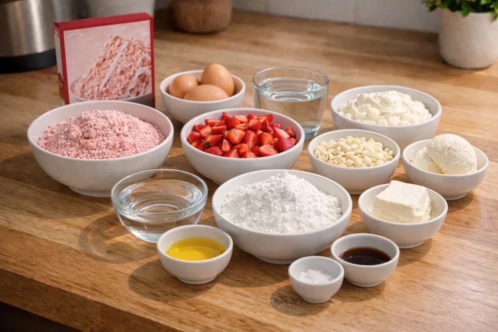 strawberry earthquake cake