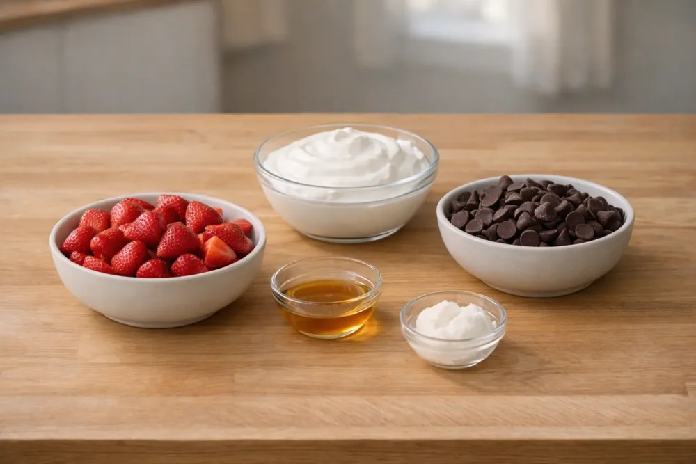 Frozen Strawberry Yogurt Clusters