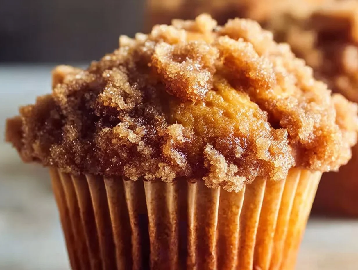 Freshly baked banana muffins on a cooling rack