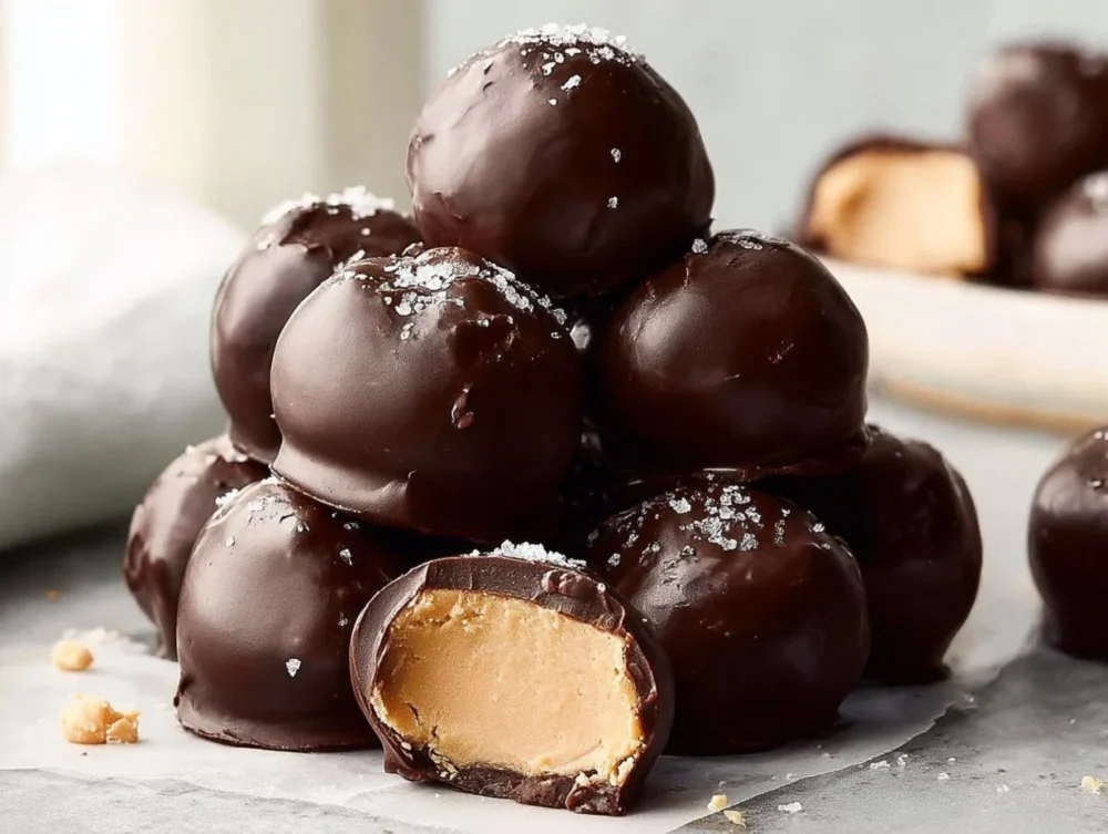 High protein frozen peanut butter Greek yogurt bites for a nutritious snack