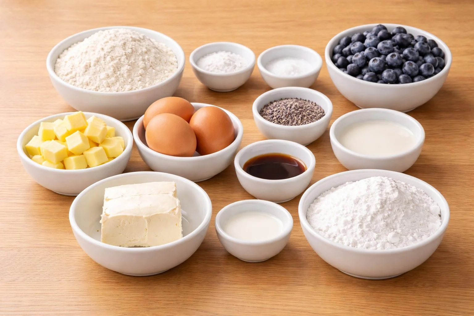 Lavender Blueberry Tea Cakes