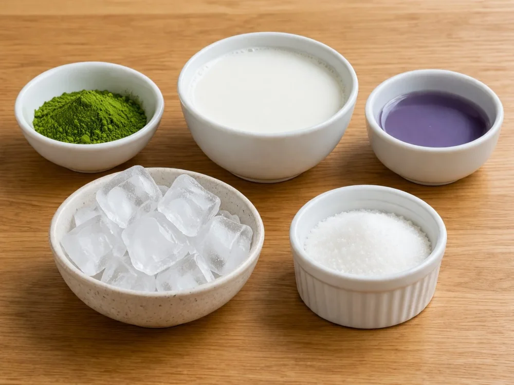 Lavender Iced Matcha Latte