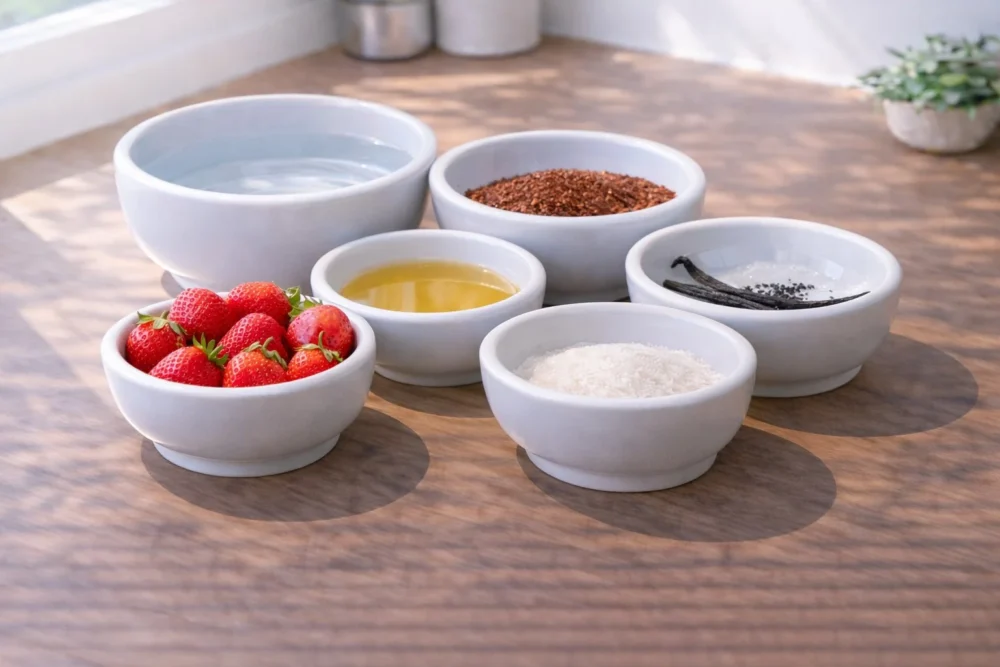 vanilla strawberry iced tea