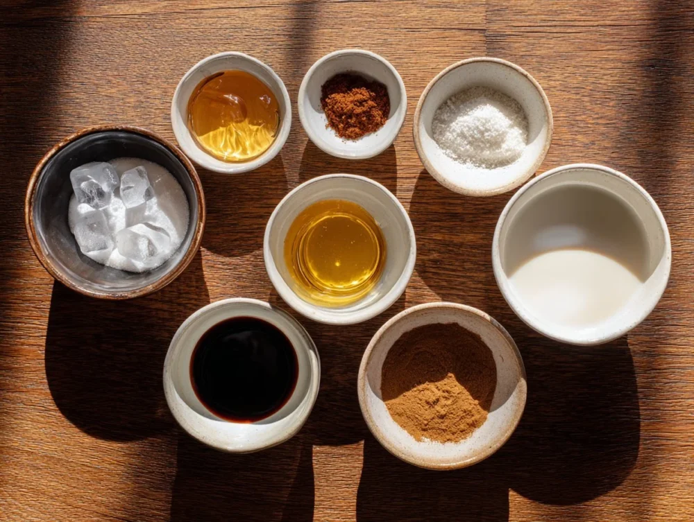 salted honey vanilla latte