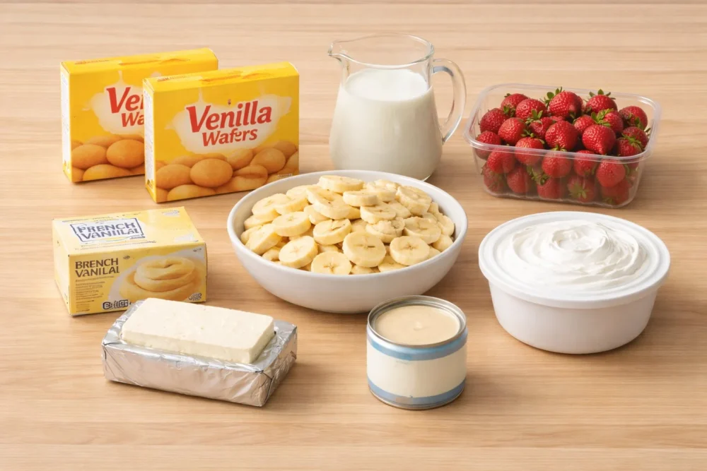 strawberry banana pudding