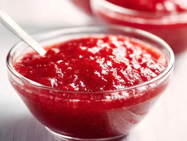 Delicious homemade strawberry cake filling with fresh strawberries.