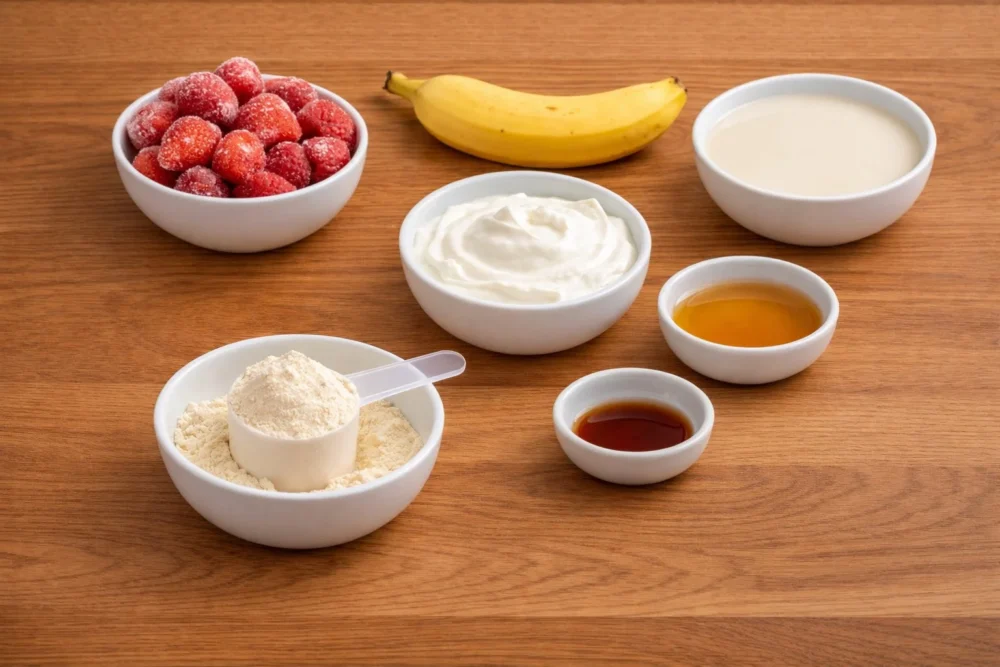 Strawberry Shortcake Protein Smoothie